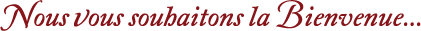 Bienvenue